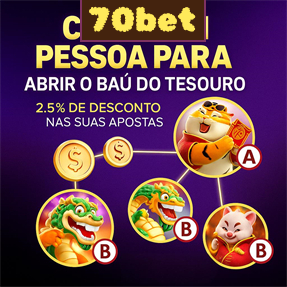 70bet Indique amigos para receber um bônus